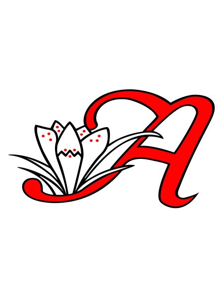 Letter A Initial