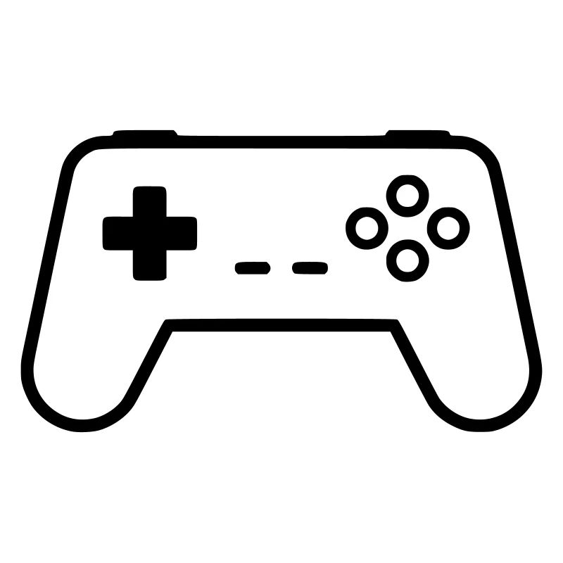 Gamepad Controller Outline Gaming Vektor