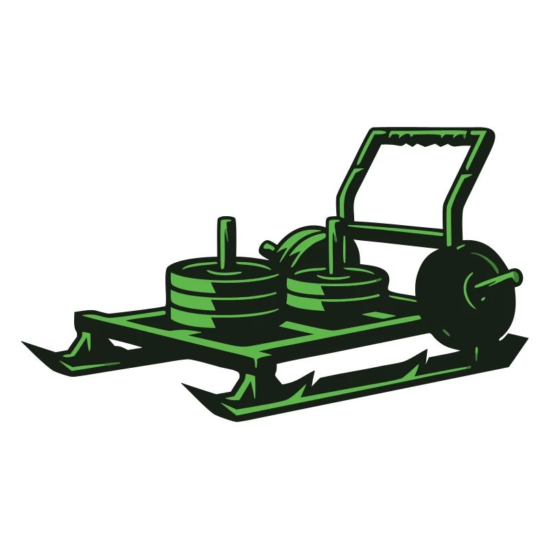 Weight Sled Prowler Vector