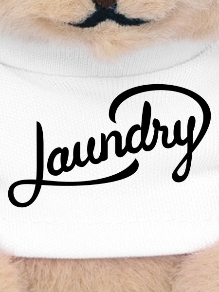 Funny lettering for laundry