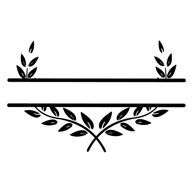 Laurel wreath with space for text