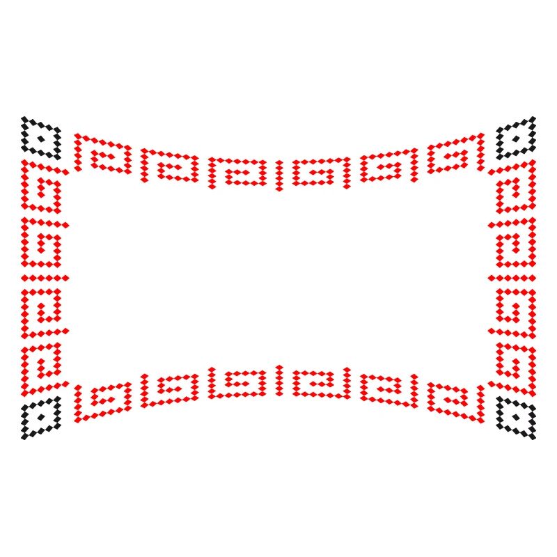 Frame pattern red