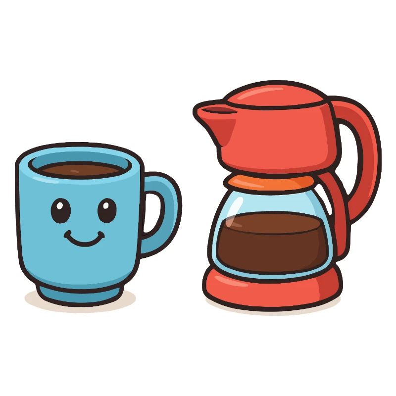 Coffee Cup Coffee Pot