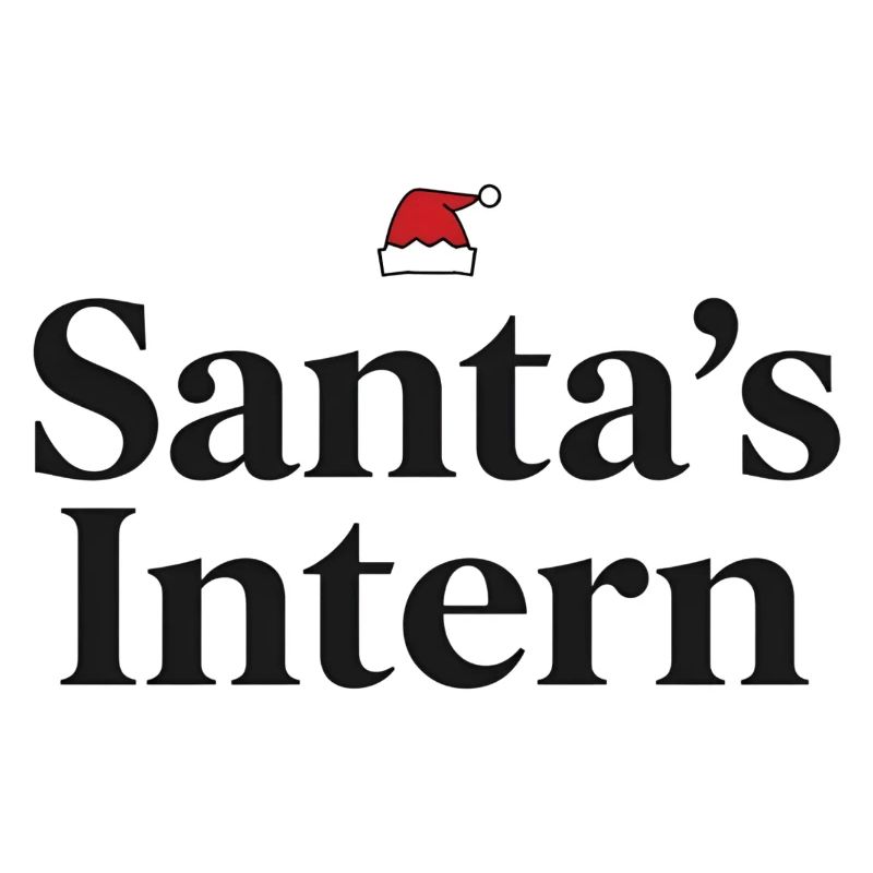 Santa's Intern Funny Christmas Design