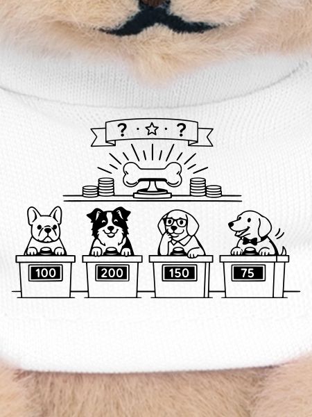 Quiz Dog Line Art
