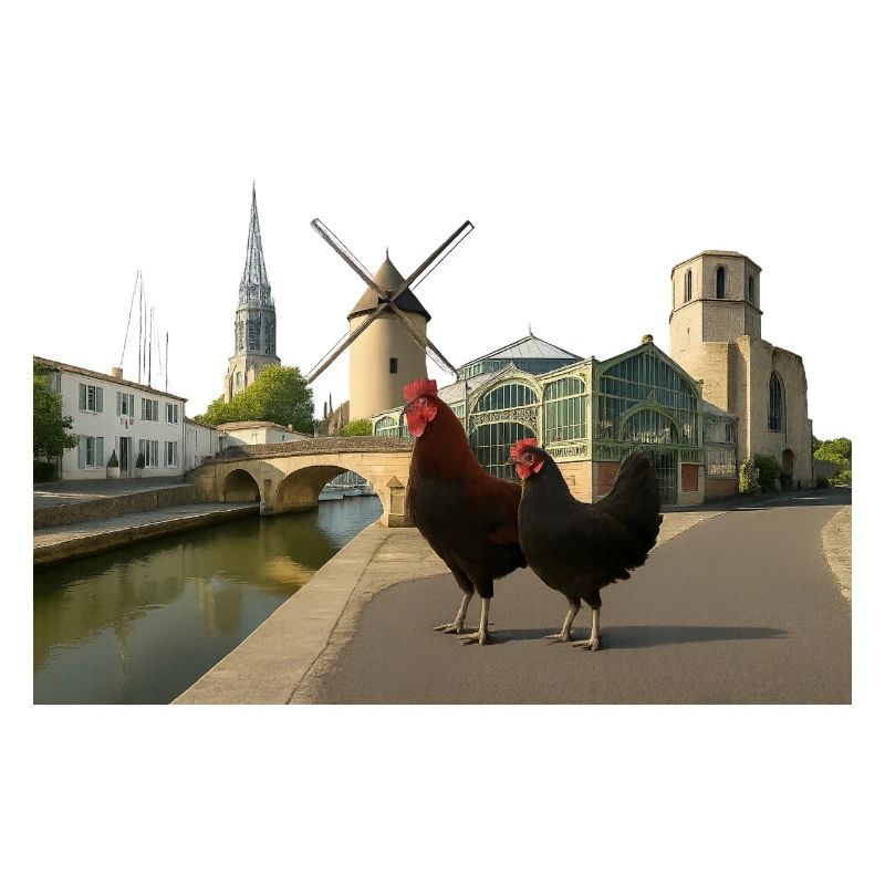 Marans, Stadthähne an der Mühle