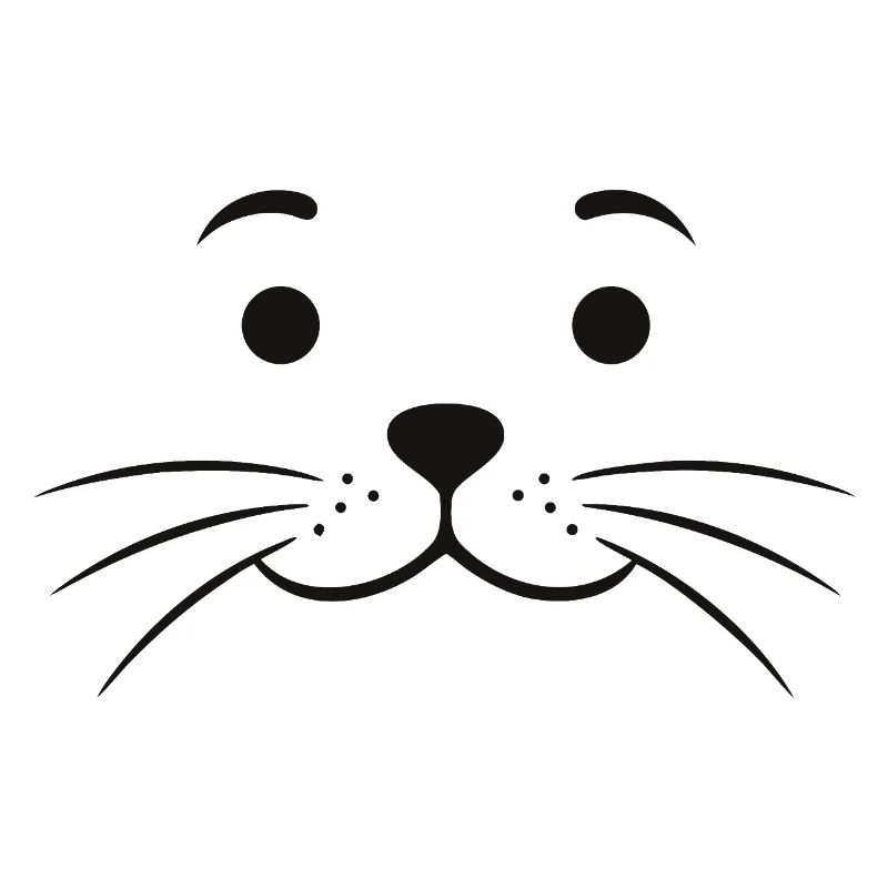 Robbengesicht Robbe Seehund Seehundgesicht