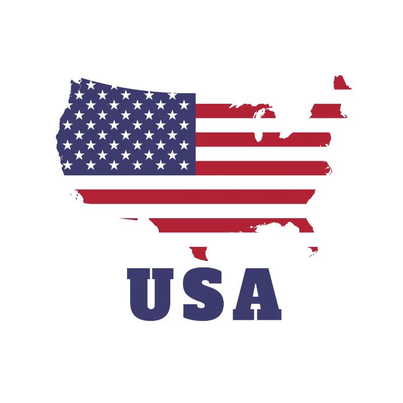 Drapeau Silhouette États-Unis