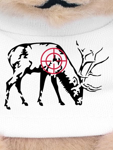 Cerf broutant
