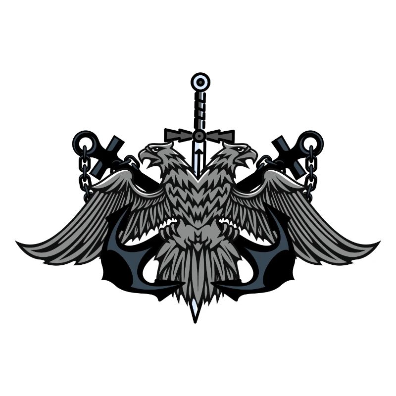 Blason de l’Aigle Jumeau avec épée