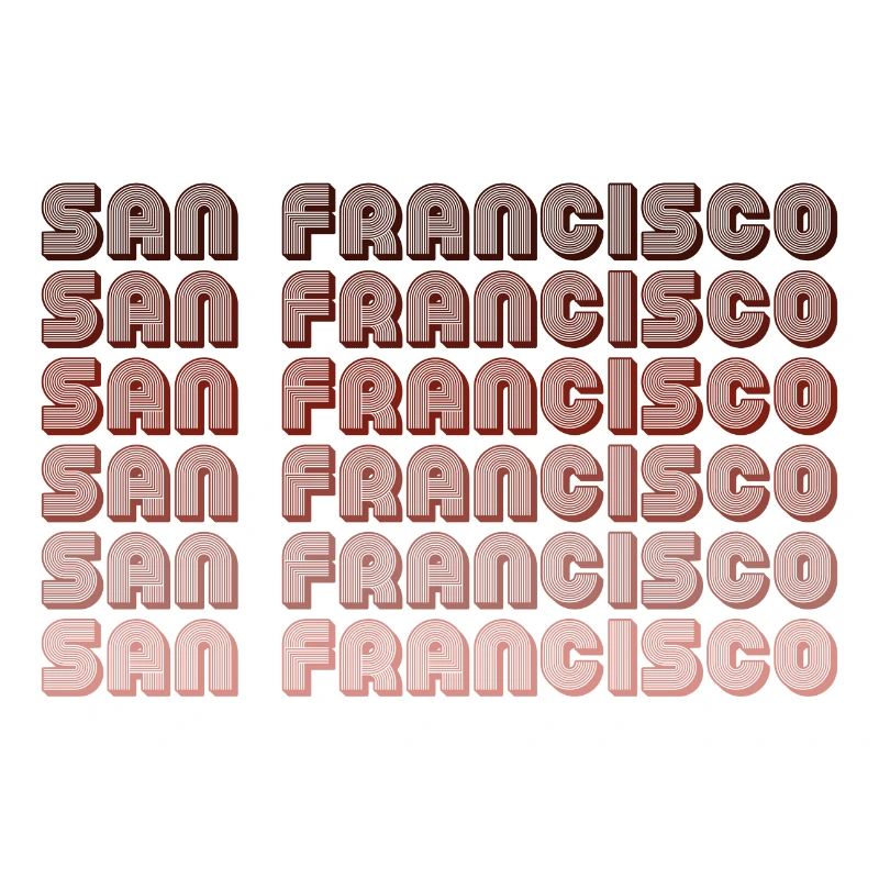 San Francisco Grid Gradient Pattern