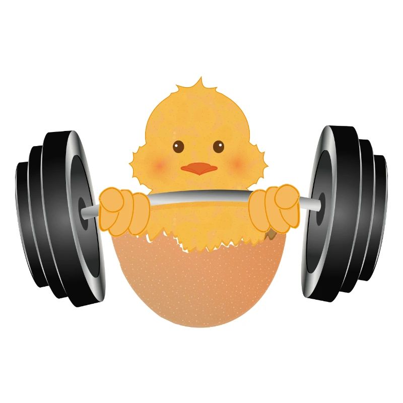 Bodybuilder chick with dumbbell during workout