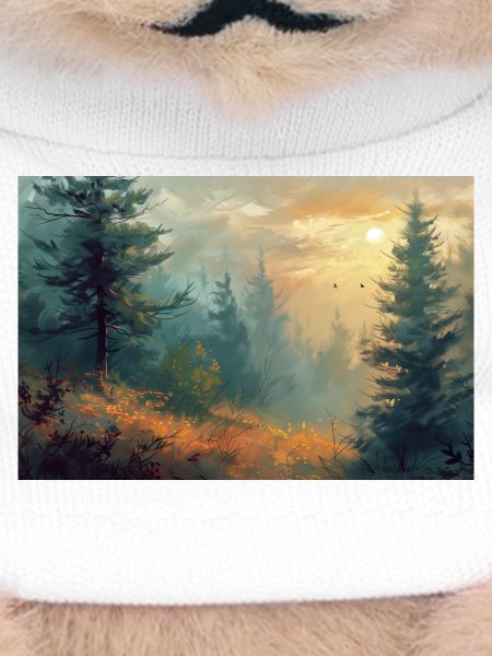 Forest Landscape Illustration Poster