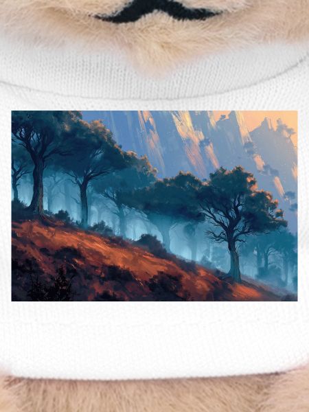 Forest Landscape Illustration Poster