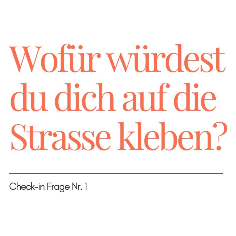 Check-in Question No. 1