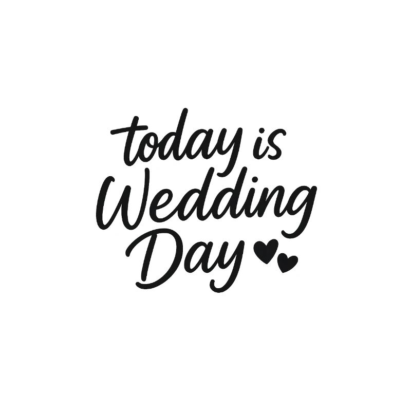 Conception de mariage Jour de mariage