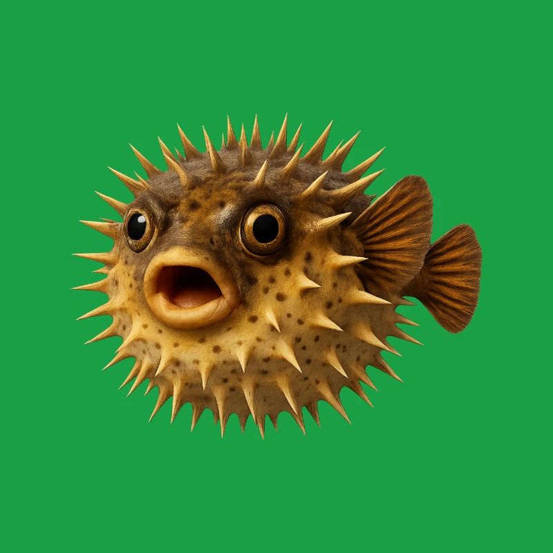 Spiny Fish Underwater Pattern