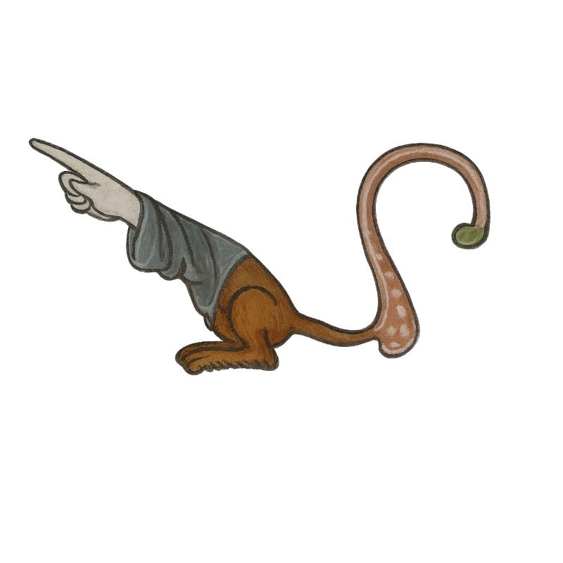 Medieval Pointer Finger - MARGINALIA