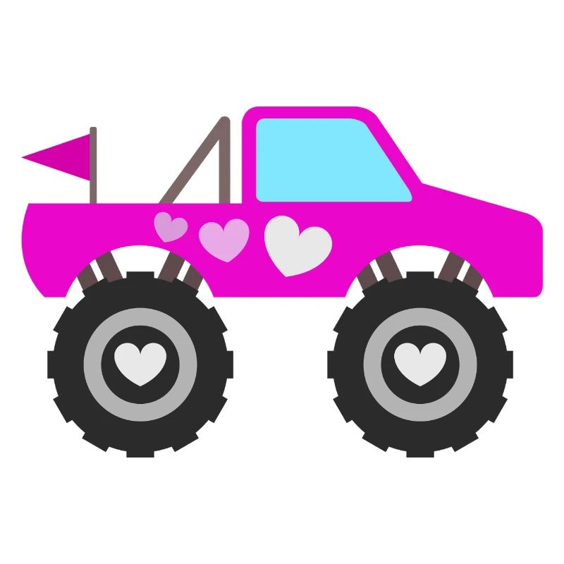 Pinker Monstertruck