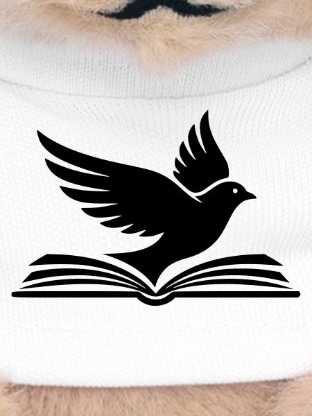 Book Bird Silhouette Black