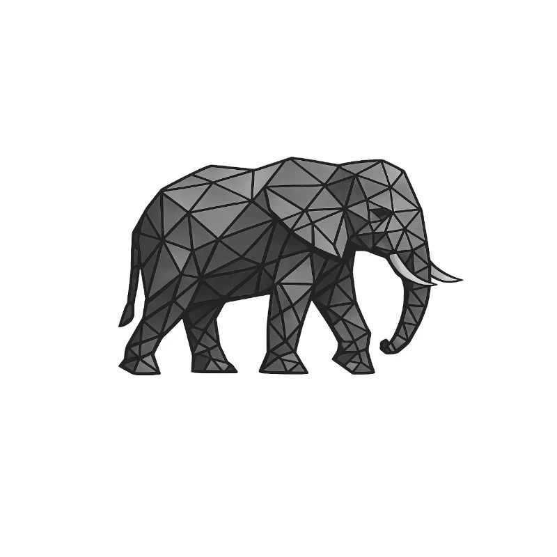 Elefant Prisma-Muster