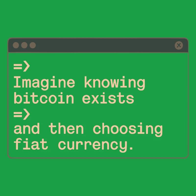Bitcoin Imagine Knowing Bitcoin Exists Crypto BTC