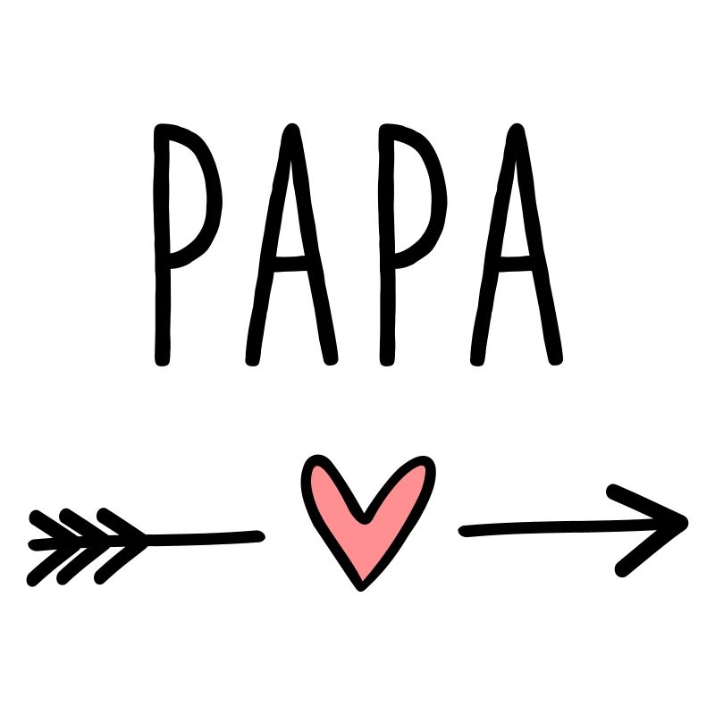 Papa Herz Pfeil Liebe Vatertag Geschenk