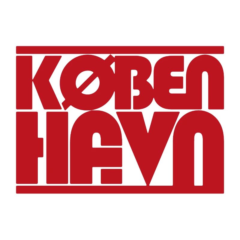 Copenhague, Danemark Description de la conception typographique