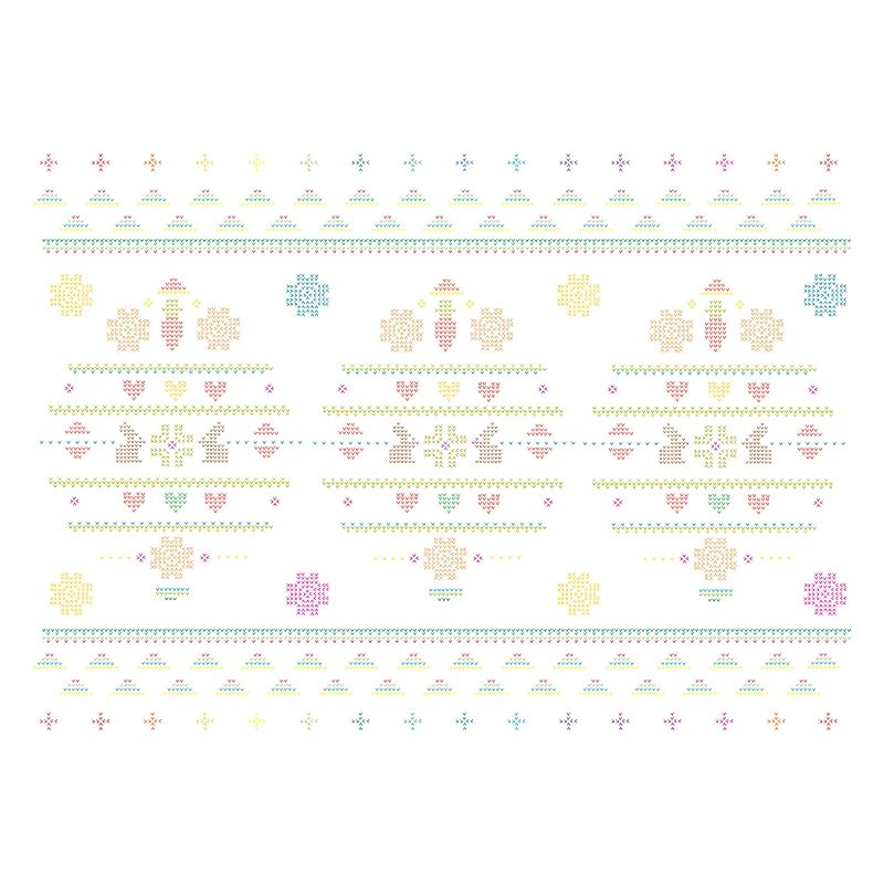 Easter motifs in knitting pattern style for Easter