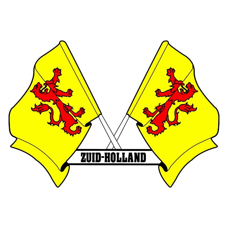 Two flags text SOUTH HOLLAND