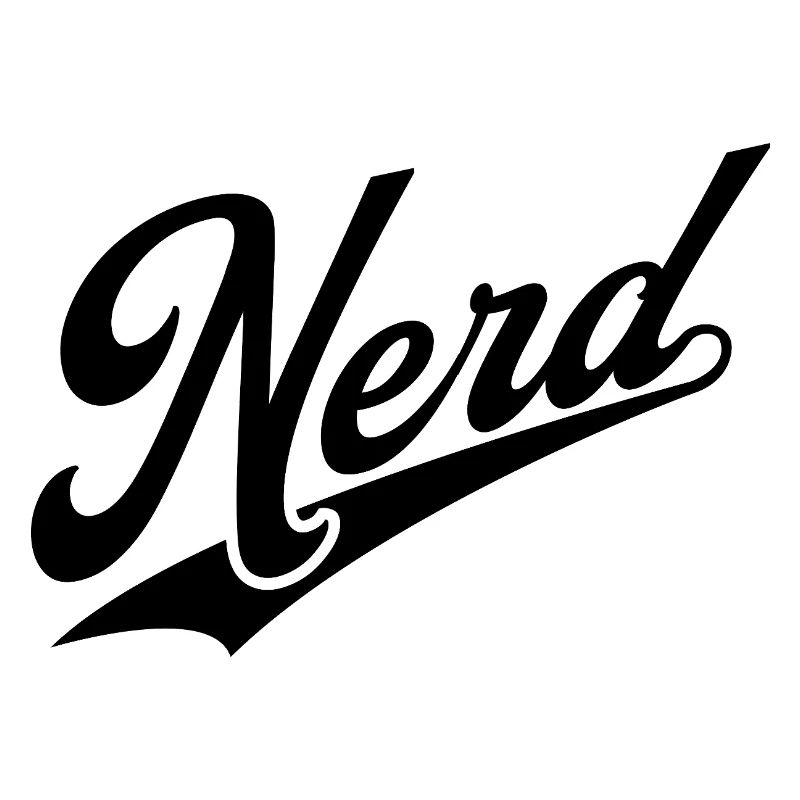 NERDY forever - NERD retro schwarz