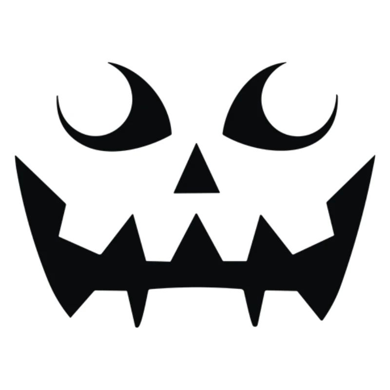 Grim Pumpkin Face Pattern