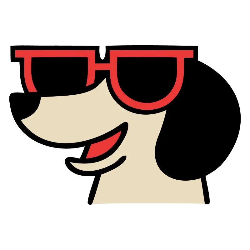 Cooler Dackel Brille Chef