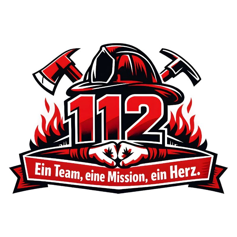 112 Feuerwehr Team Herz Einsatz