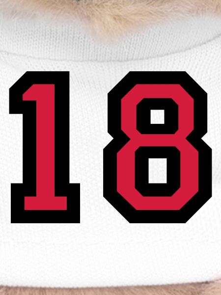 The number 18 - number eighteen