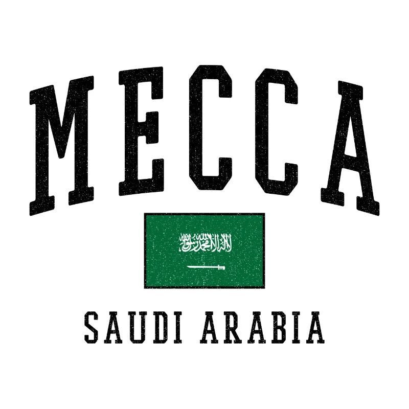Mecca Saudi Arabia Flag Design