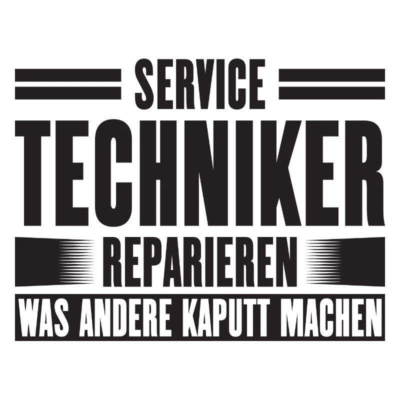 Service Technician Support Solution Slogan Service