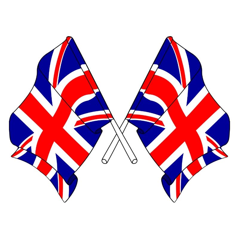 Two flags Great Britain