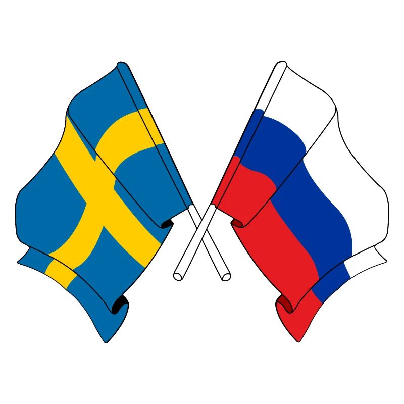 Drapeau Suède drapeau Russie