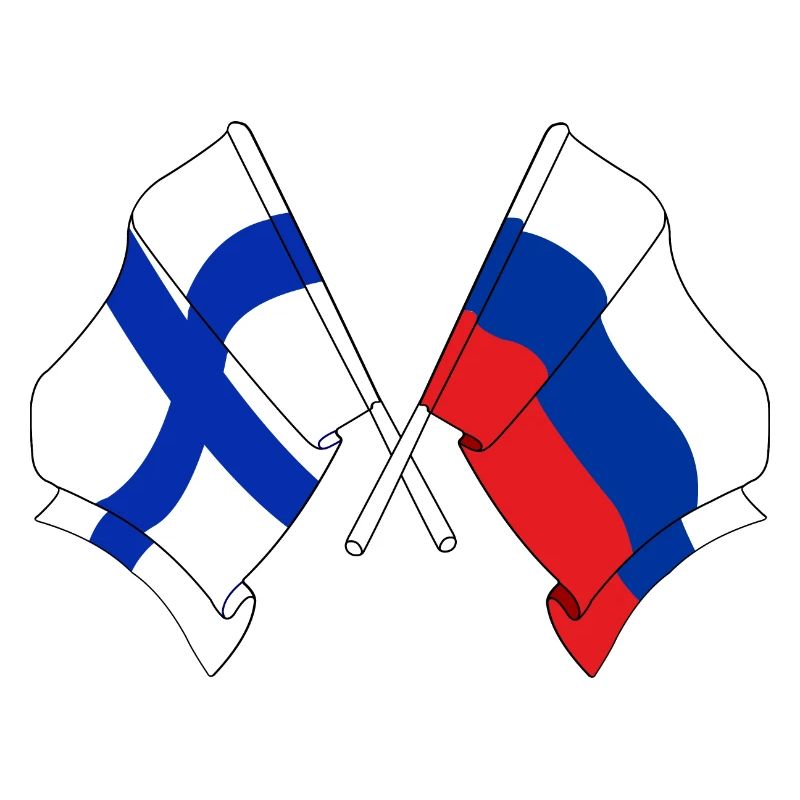 Drapeau de la Finlande, drapeau de la Russie