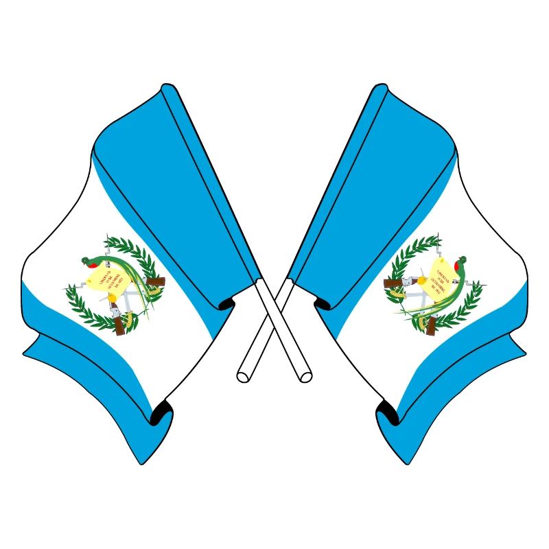 Deux drapeaux du Guatemala