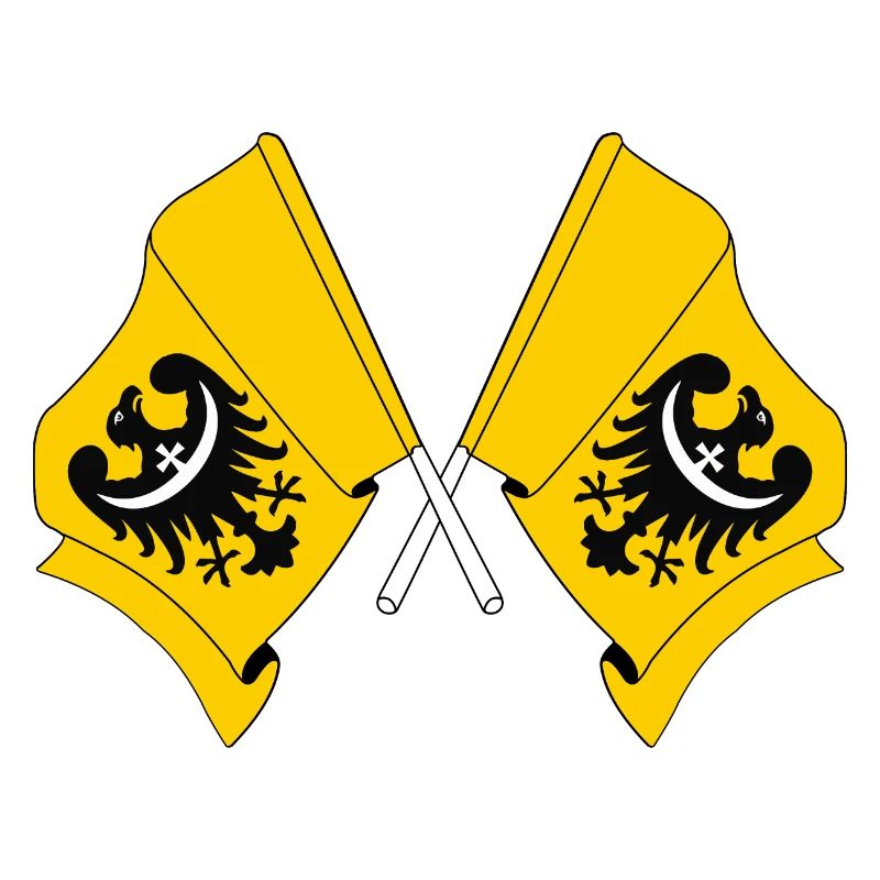 Deux drapeaux de Basse-Silésie