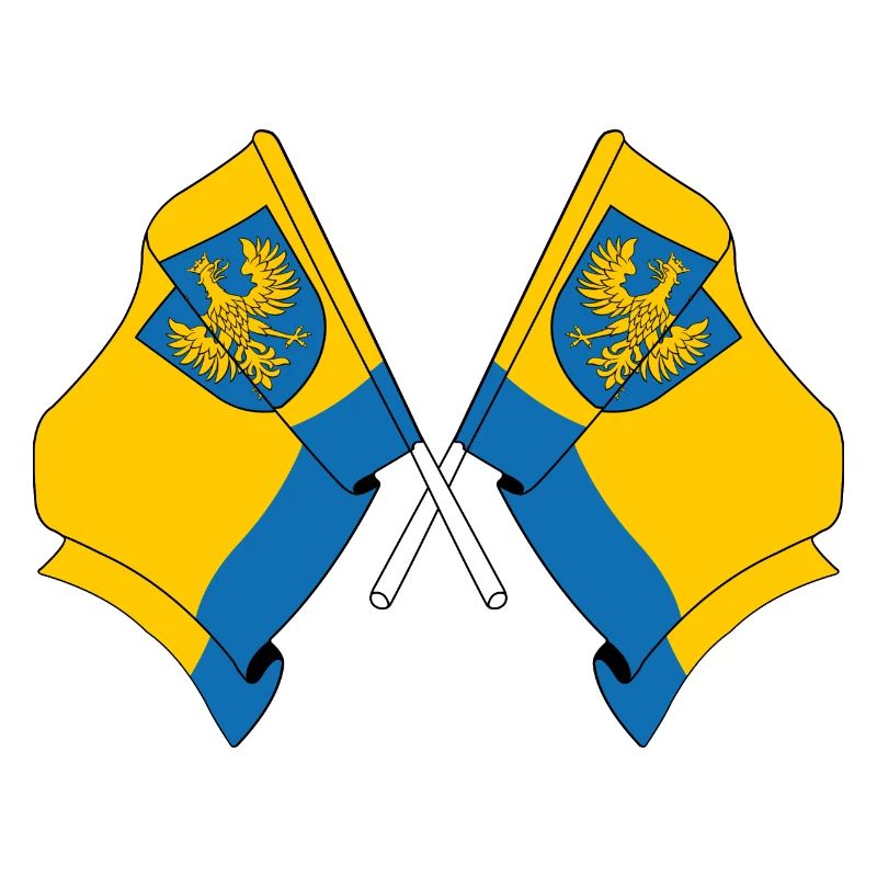 Deux drapeaux Opole