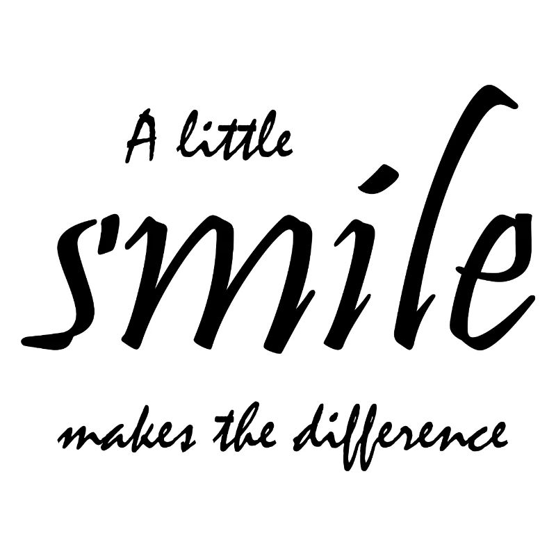 A little smile makes the difference