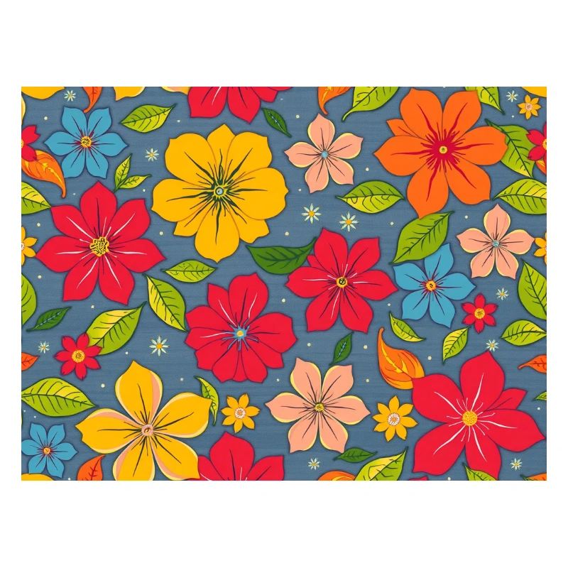 Floral pattern in boho design