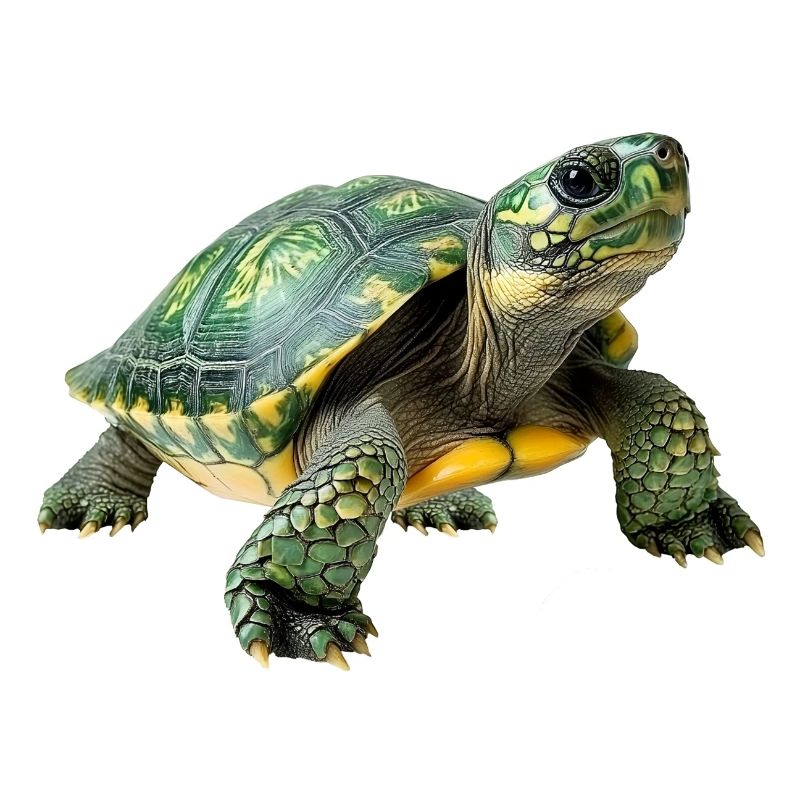 Green Yellow Turtle Pattern