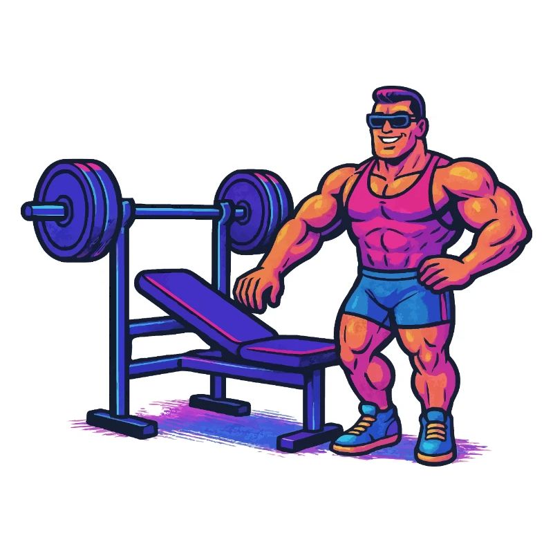 Bodybuilder Gym Comic
