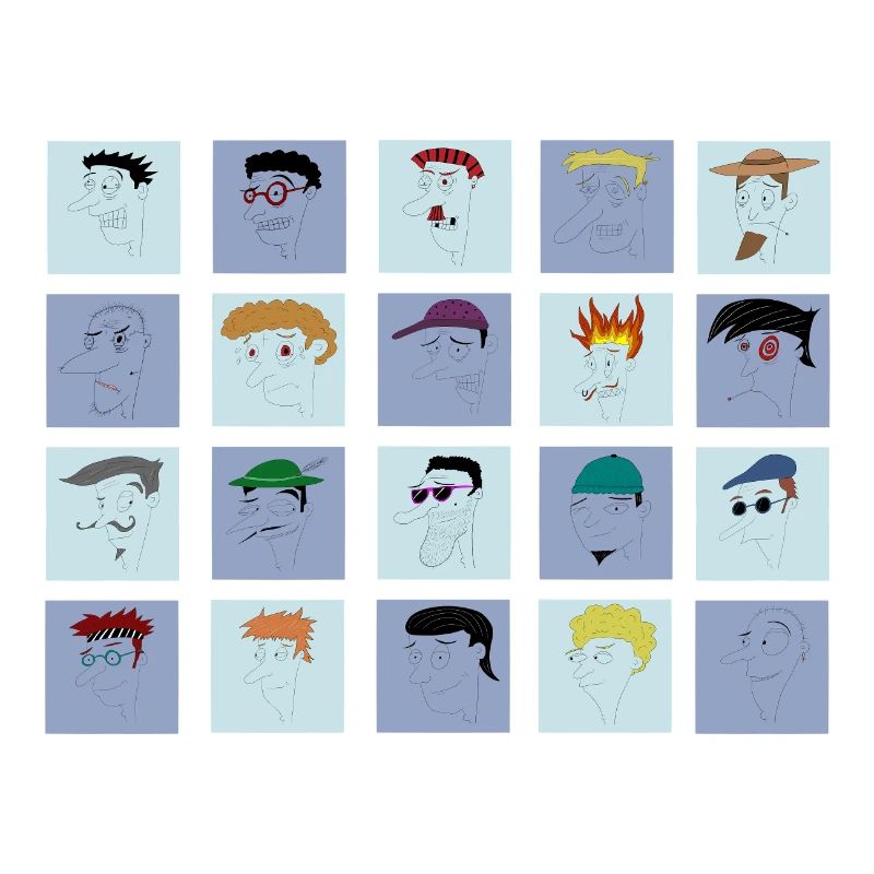 All Faces bisher Sammlung Nr. 1