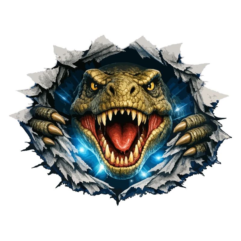 T-Rex breakthrough from crack