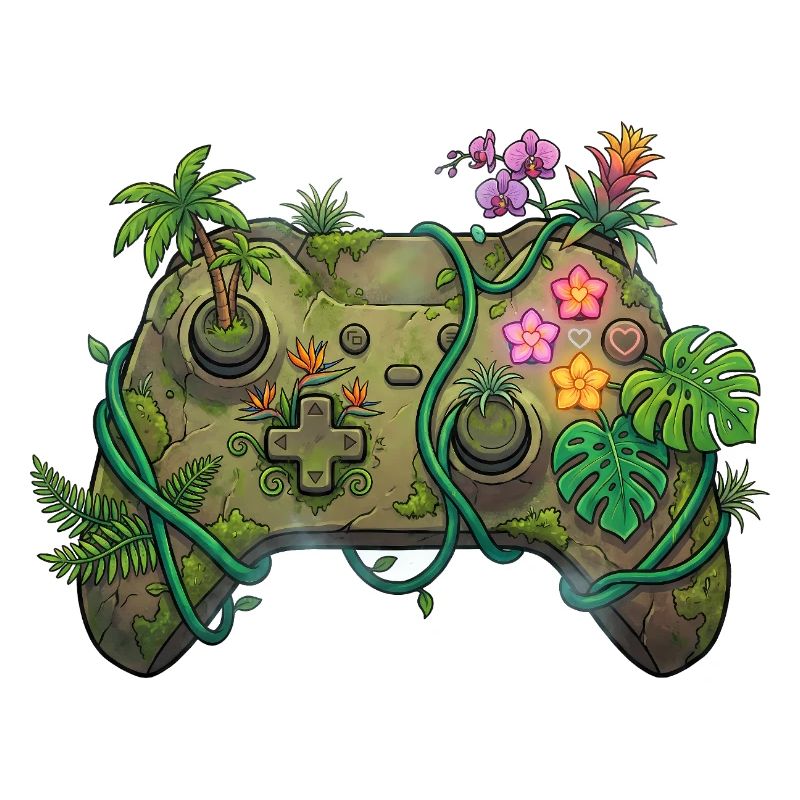 Jungle Controller – Gaming-Aufkleber